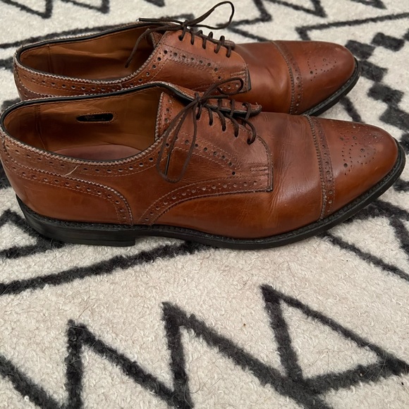 Allen Edmonds Brown Oxford Dress Shoe Size 10 D - Picture 4 of 7